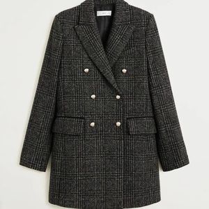 Mango wool blend coat